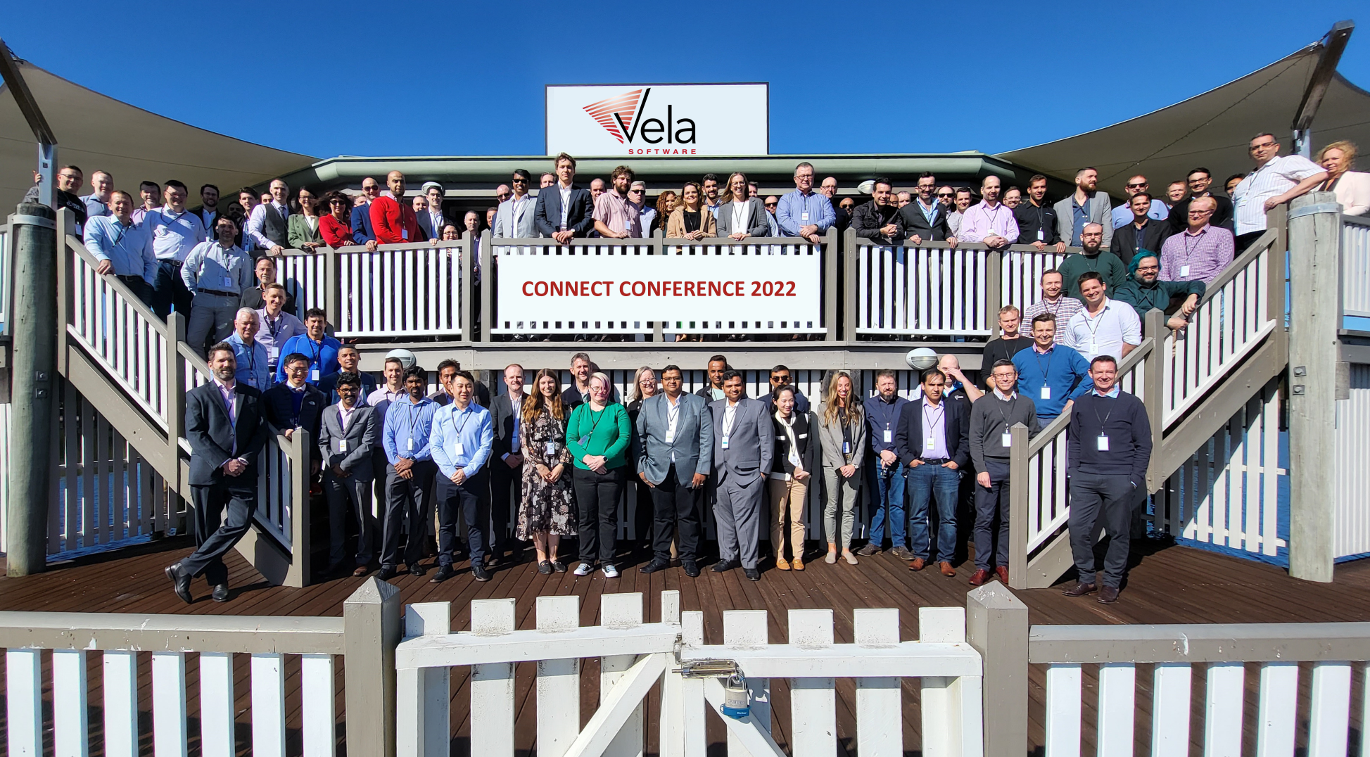 Team photo of attendees at Vela Connect Conference 2022