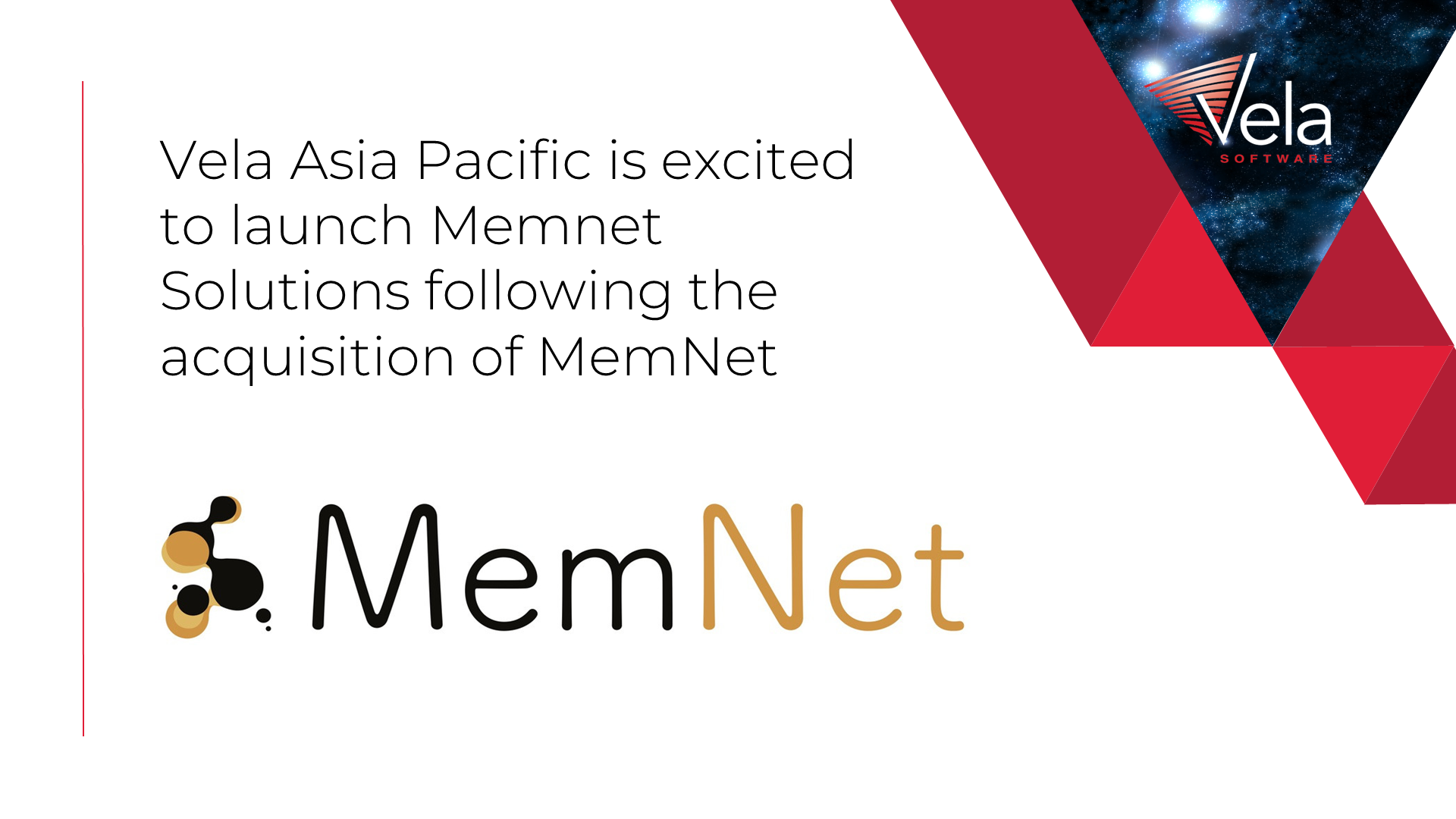 Vela Acquires Memnet announcement