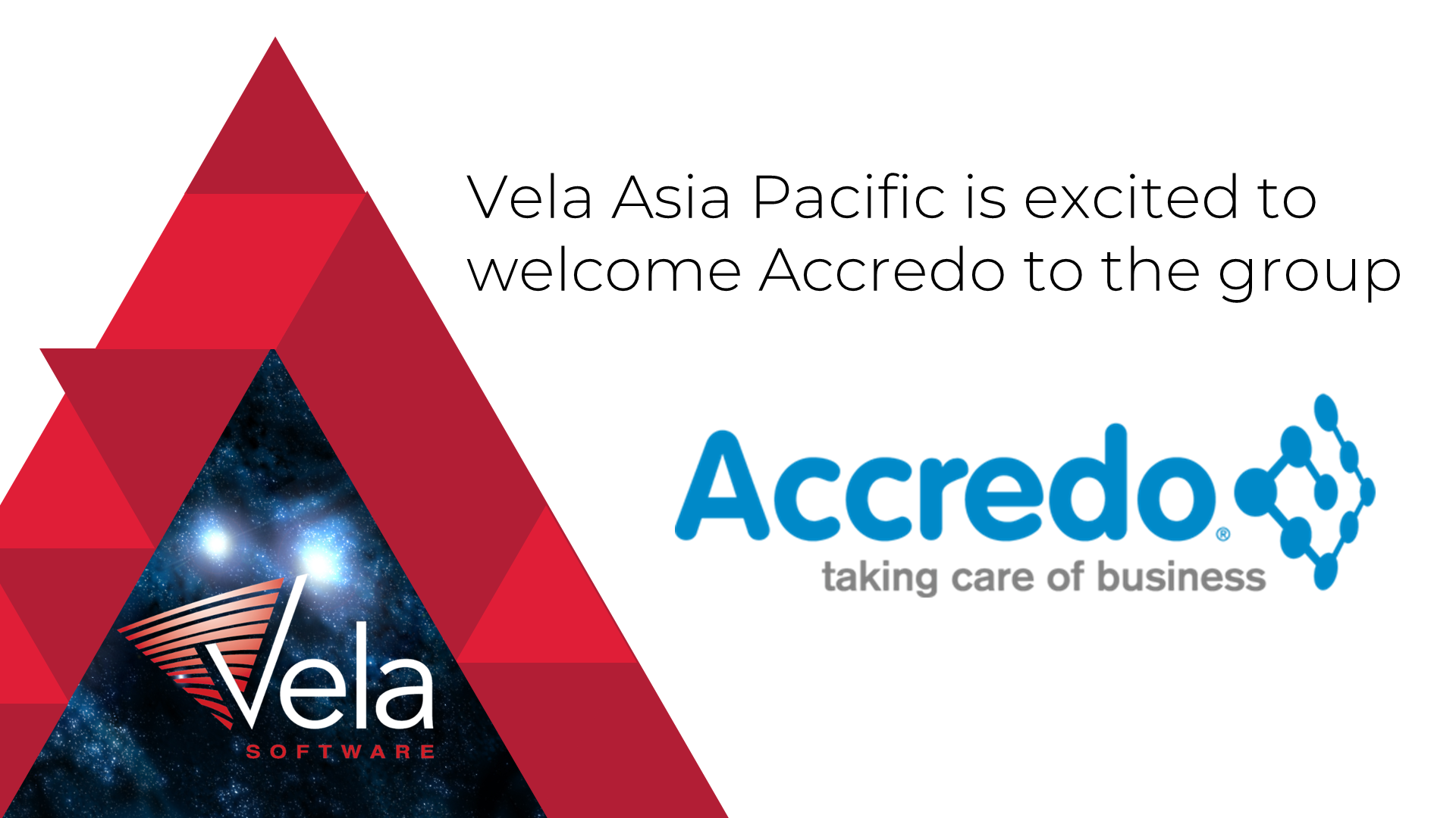 Vela welcomes Accredo to the group