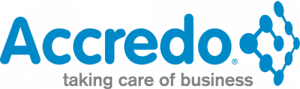 Accredo logo - taking care of business tagline