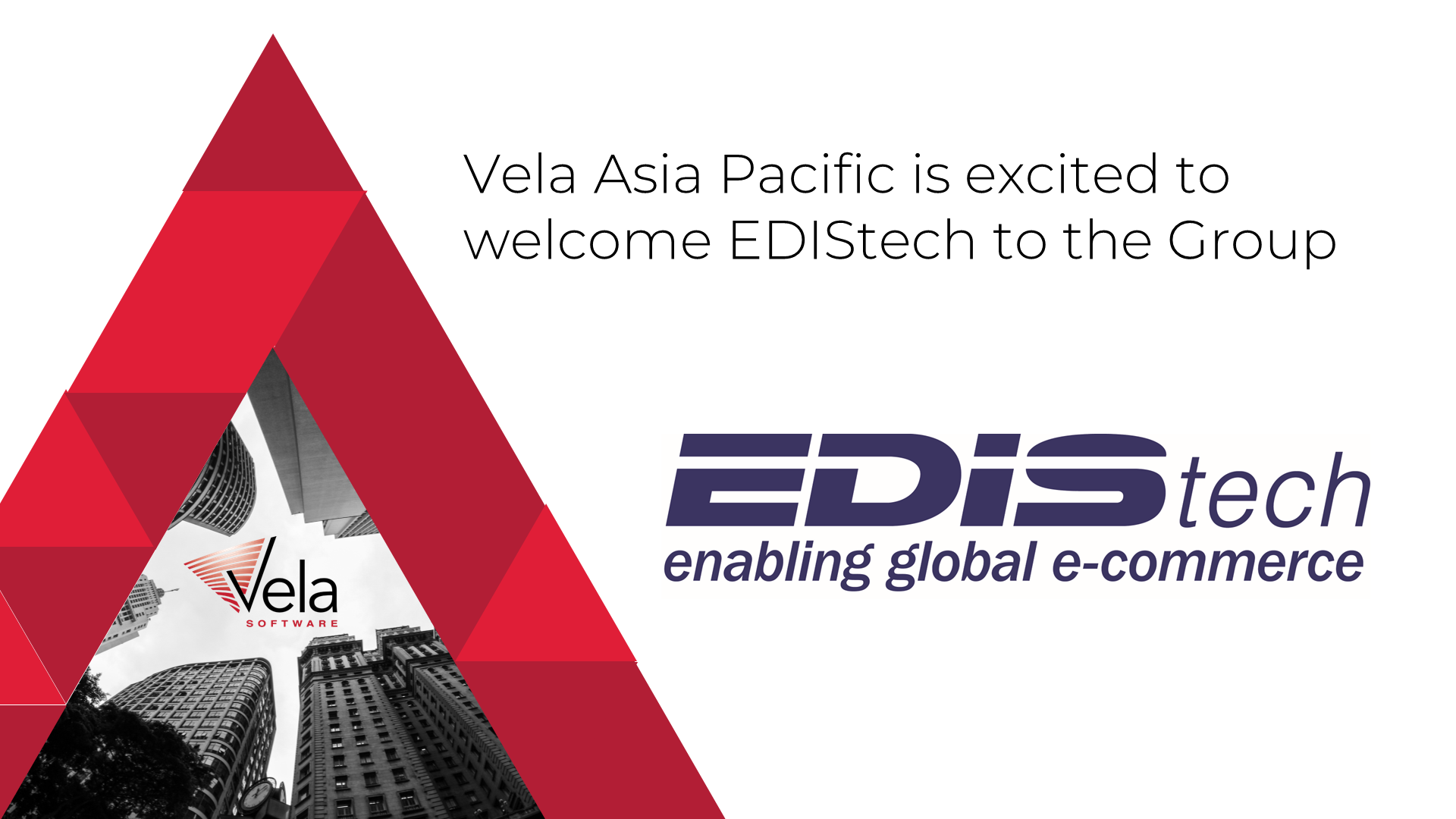 Vela Group announces the acquisition of EDIStech Ltd